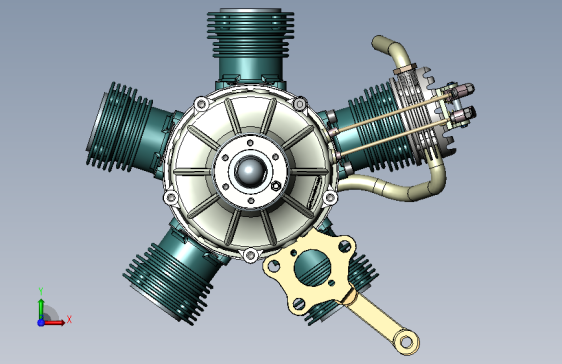 发动机引擎solidworks装配体