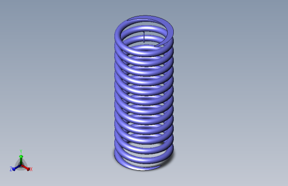 I弹簧(线径1.1,外径10,长25)