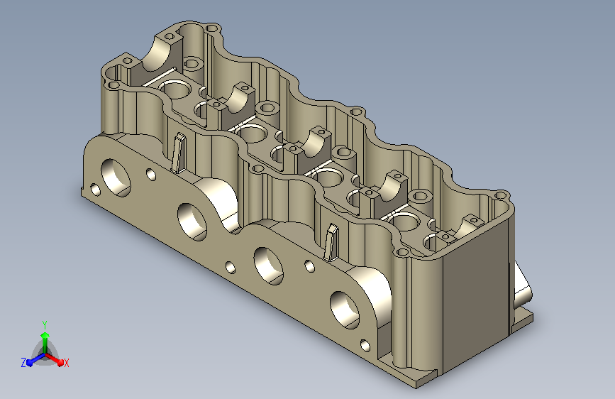 直列四缸汽油机缸盖