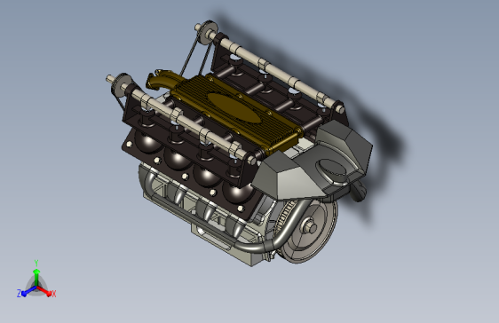 V8发动机引擎