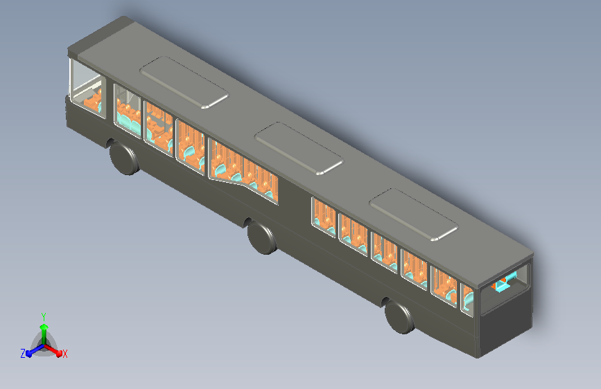 1比100加长款公交车