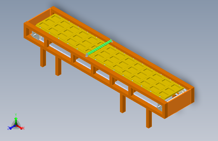 1出3机架产品输送链