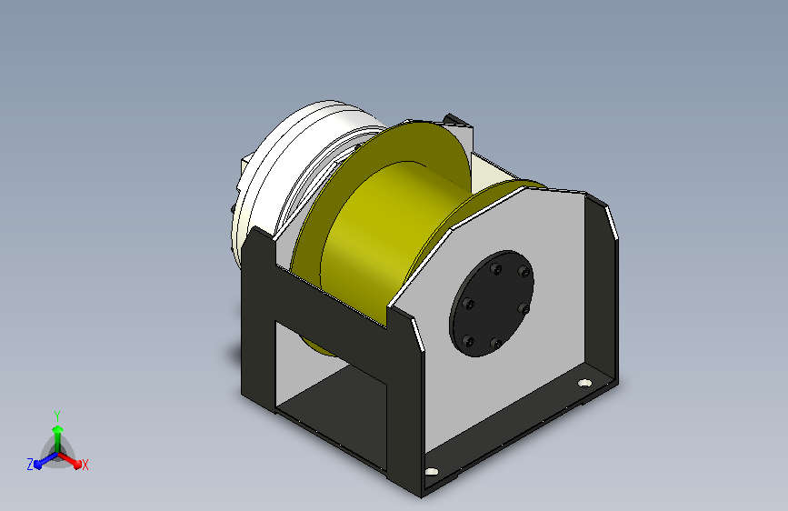 2.8mpa液压动力缠线棍模型