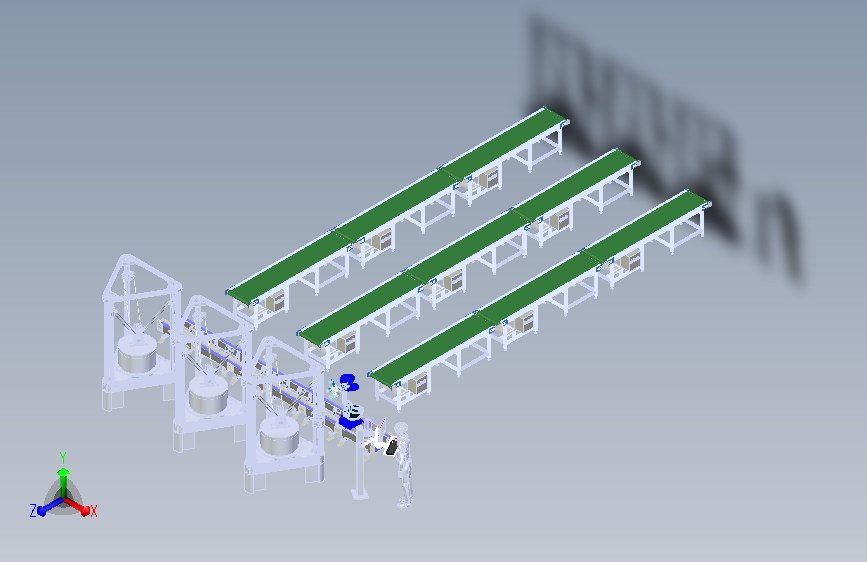 3D数控打印机床与取料机械手组合