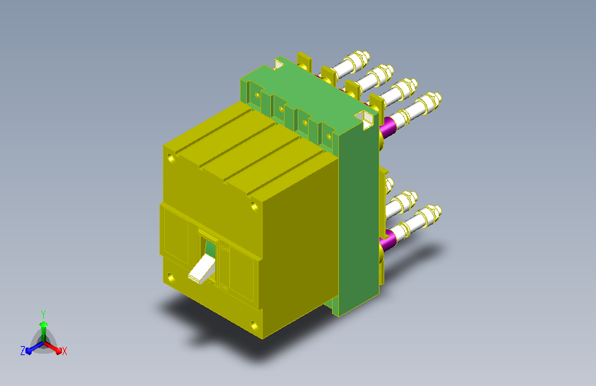 4极电磁保护空开器
