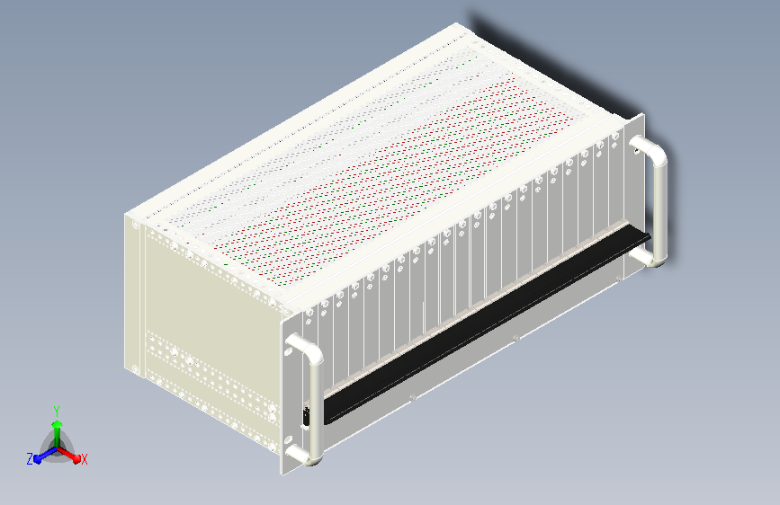 4U×19吋×230mm插箱模型