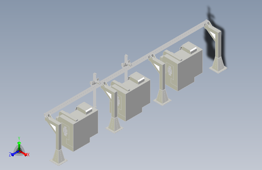 50KG双轴三工位十字桁架