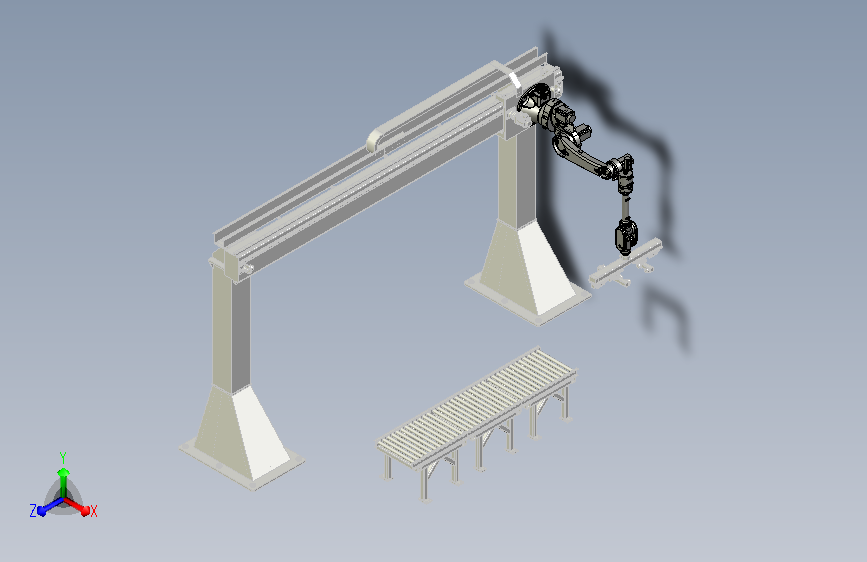 50KG天轨侧挂总装