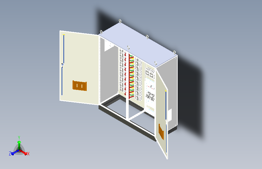 630A竖装刀开关plc控制柜