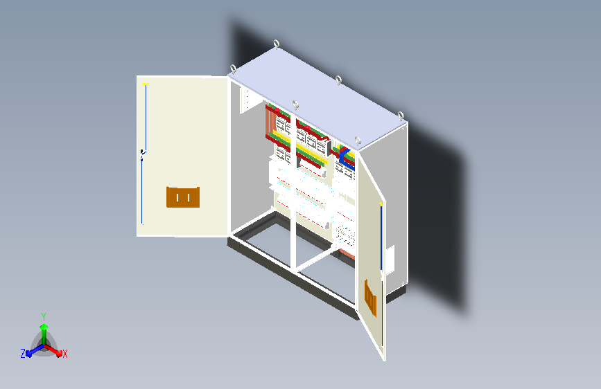 630A正装双电源plc控制柜