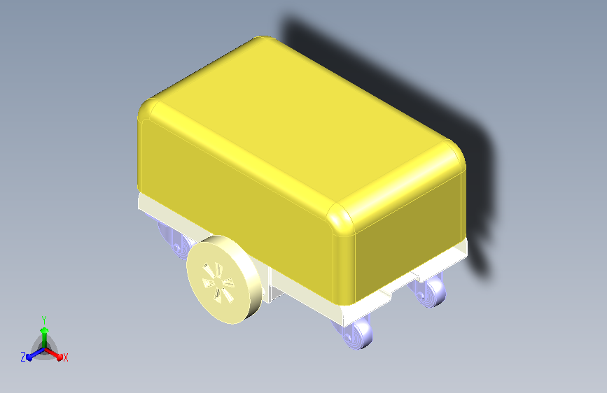 AGV探测小车三维设计