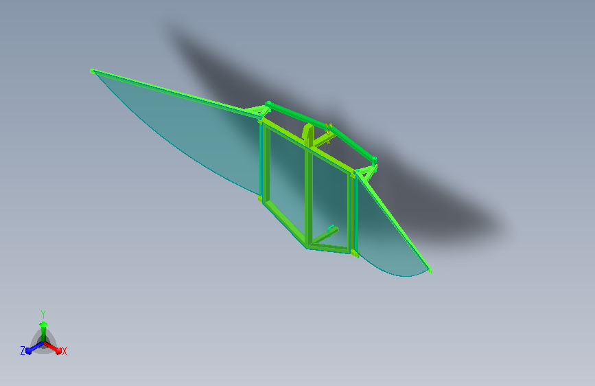 DIY一根橡皮筋扑翼鸟模型