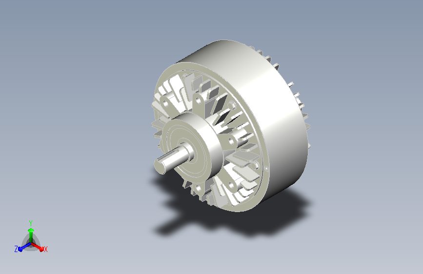 FZ型单出轴、止口支撑、自然冷却磁粉制动器_FZ3