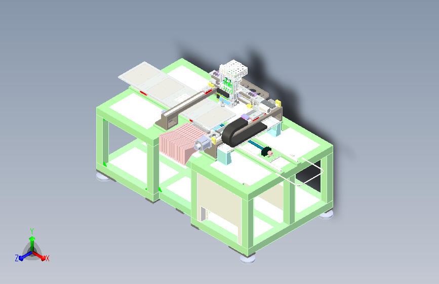 LED三极管四维位移定位设备3D图纸