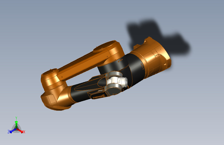 STAUBLI TX90 6轴工业机器人外形三维建模图纸