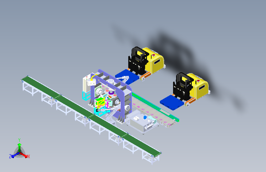 SPM扩口机设备与机械手组合模拟