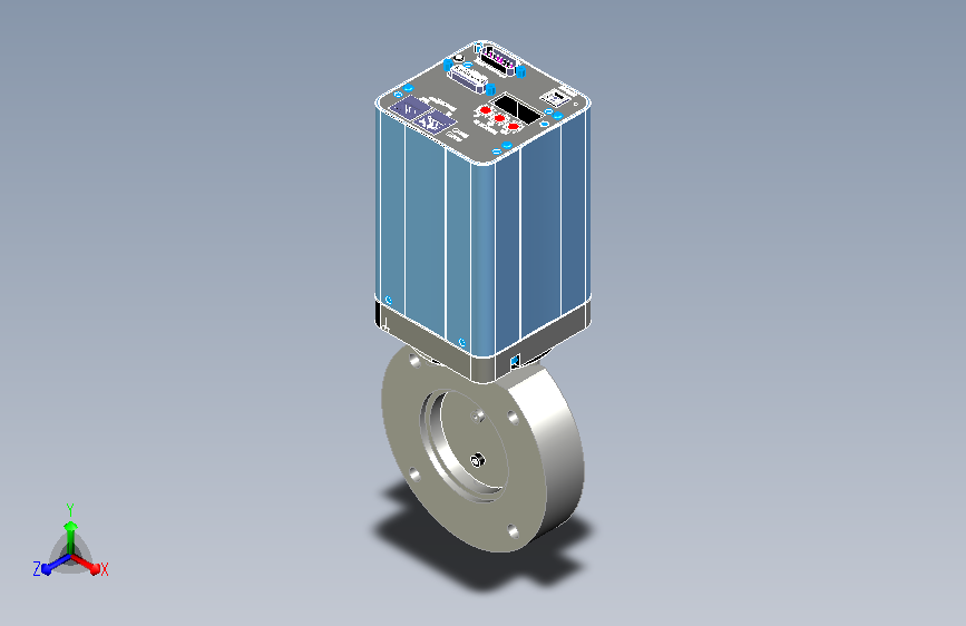 VAT蝶阀ISO63三维模型