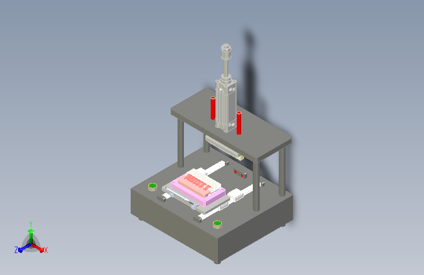 半自动散热片组装设备