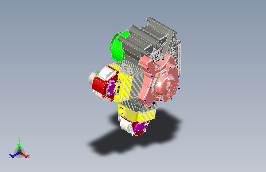 本田大洋摩托车发动机结构设计