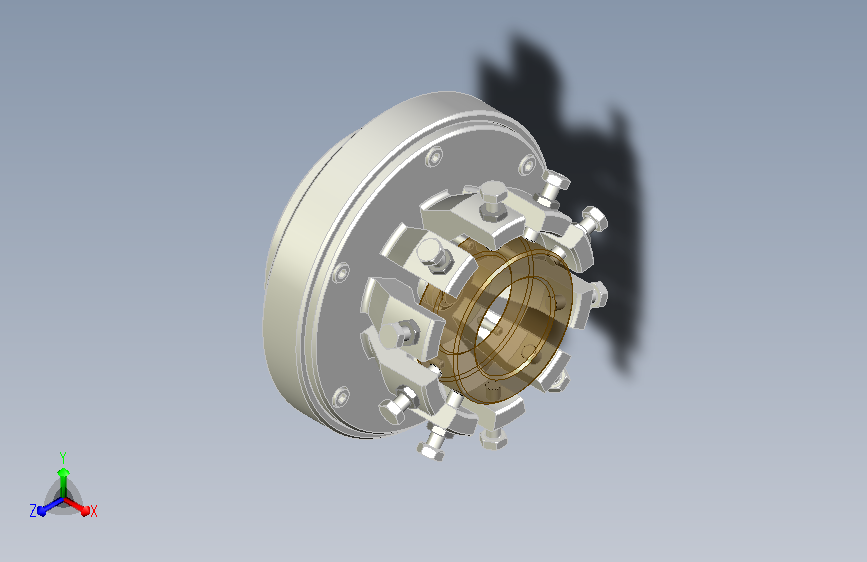 闭式弹性膜片自定心夹紧装置