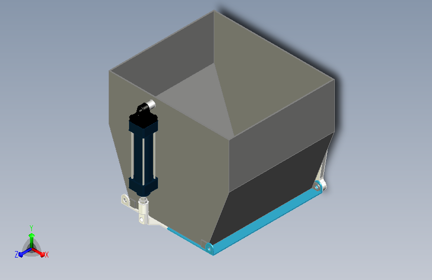 仓门自动开启缓冲料斗