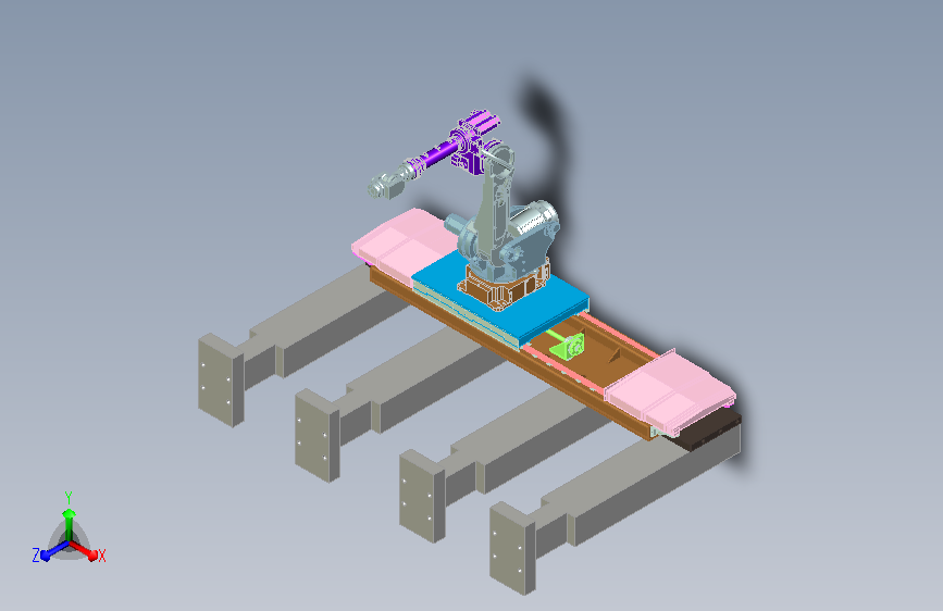 侧挂机器人第七轴设计
