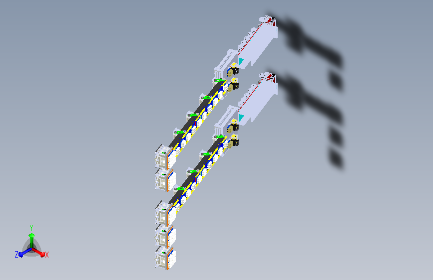 叉车AGV与滚筒AGV组合发货模拟