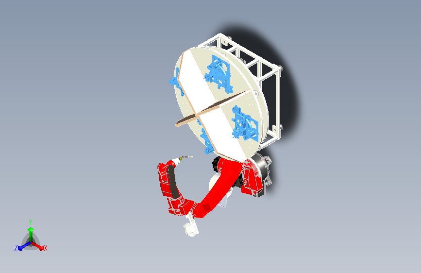 叉车座椅骨架四工位焊接设计