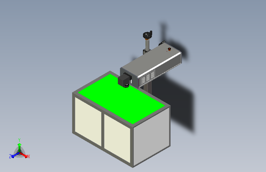 产线快速型激光打标机三维设计