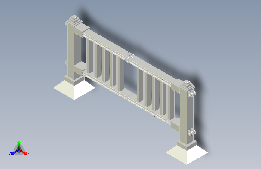 城市道路弯度可调整护栏