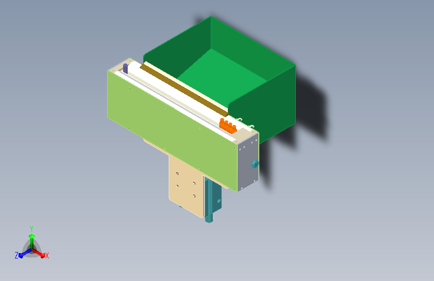 齿轮轴推板上料机构
