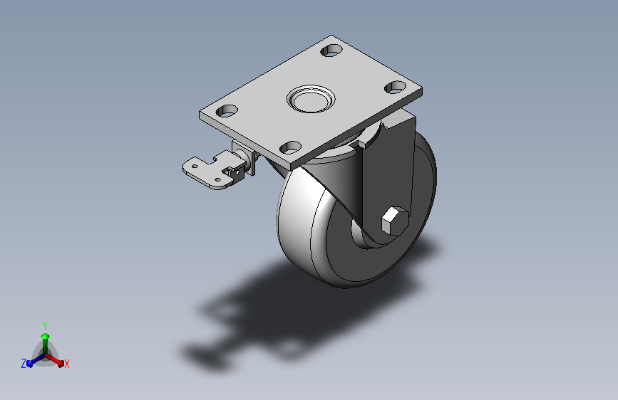 万向轮轮子脚轮重型定向轮16-635F-XSE