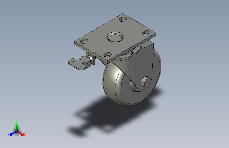 万向轮轮子脚轮重型定向轮16-635F-XSR