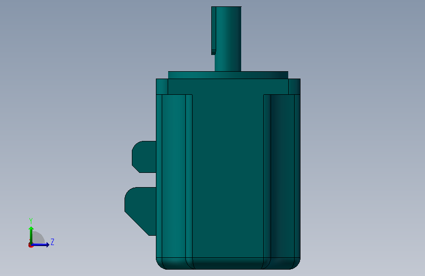 200w_maddt1207步进电机 左侧视图