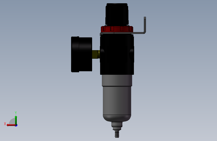 AFR15001气源过滤器 背面视图