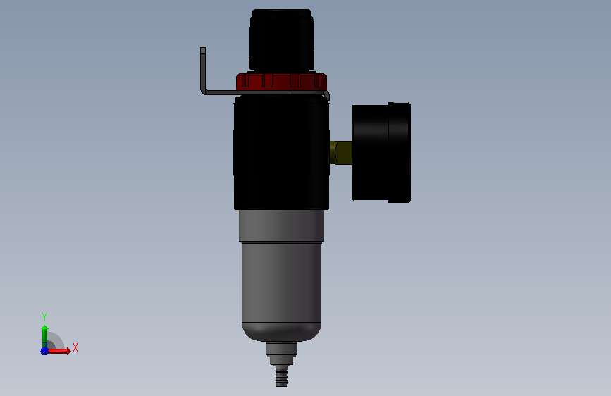 AFR15001气源过滤器 正面视图