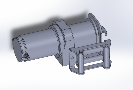 A0007061-2500磅荒地绞盘和导缆器