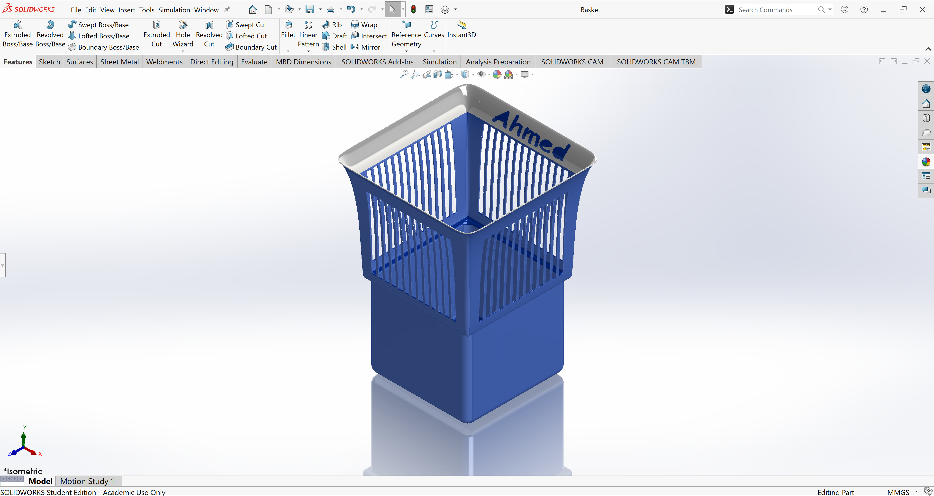 Garbage Can Solidworks A0007072-垃圾桶_SOLIDWORKS 2025_模型图纸下载 – 懒石网