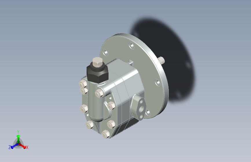 带溢流阀的外啮合齿轮泵