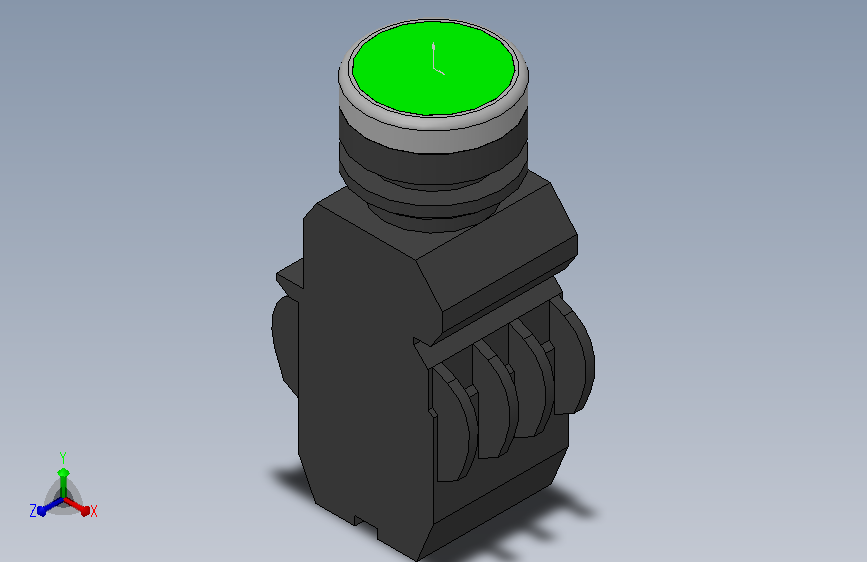 22自锁带灯按钮_LA42PSD-G绿色
