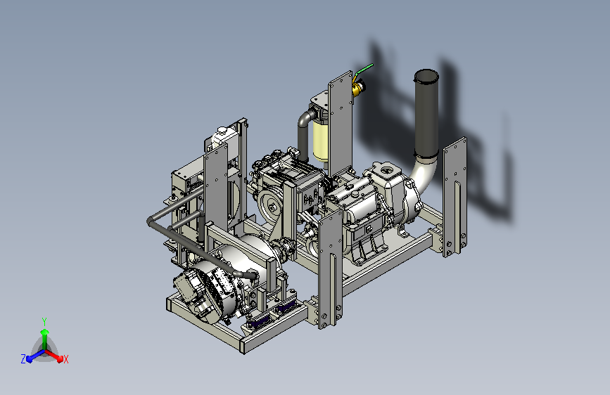 9吨高压清洗车上装动力总成