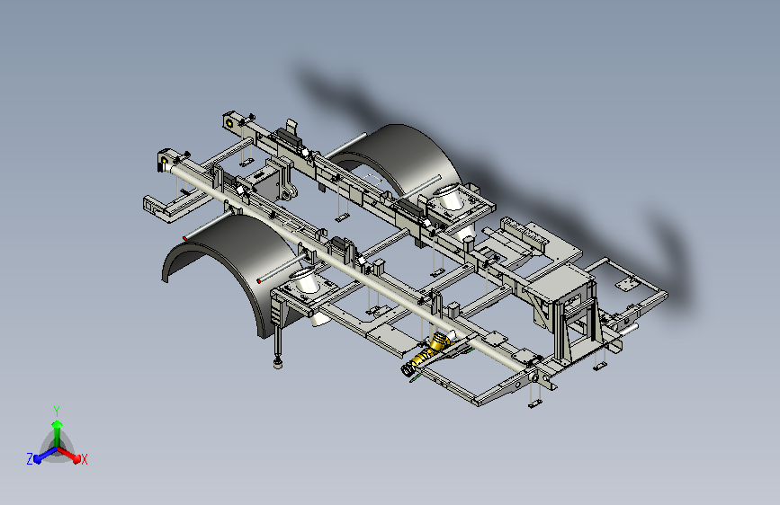 9吨洗扫车车架总成