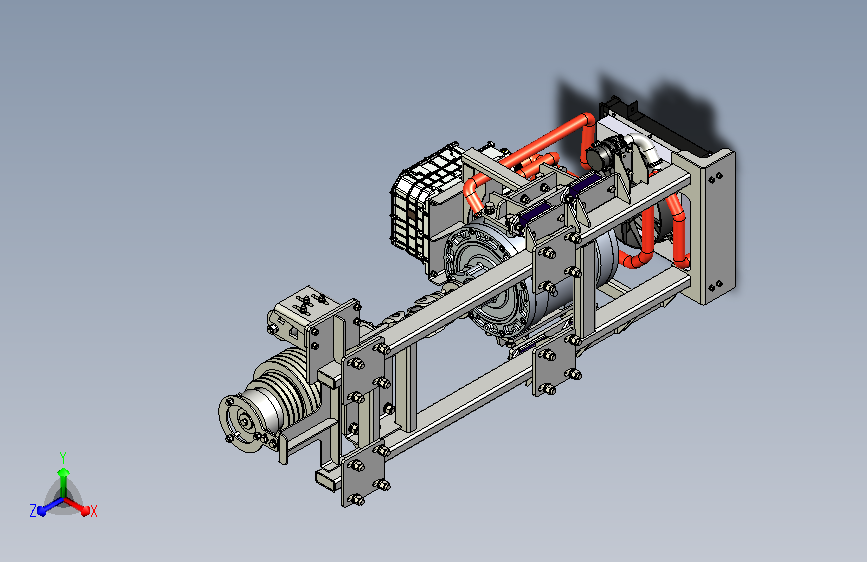 9吨洗扫车上装动力总成