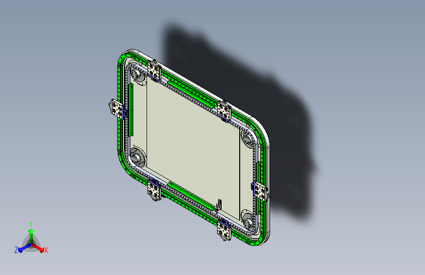 23-255-矩形链条环形导轨（大板）