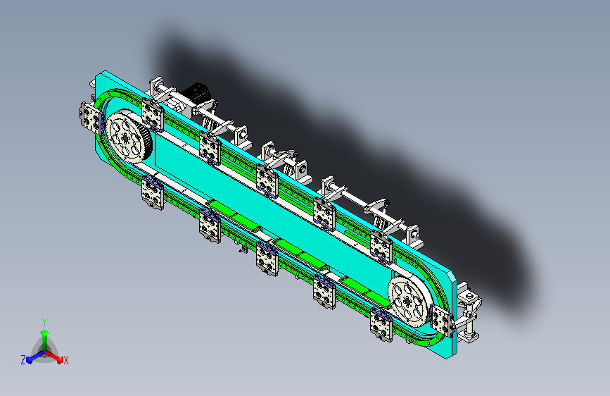 23-351椭圆同步带环形导轨（大板）