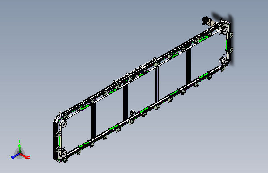 V25-300矩形同步带环形导轨（型材）