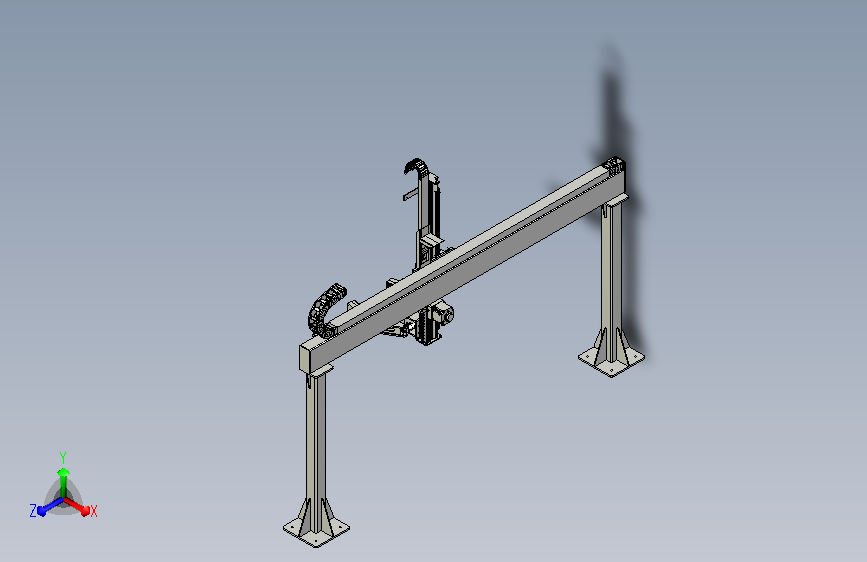 大桁架天轨机器人三维模型完整版