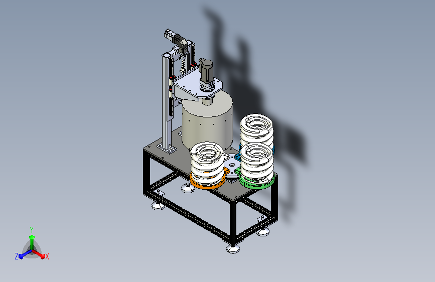 弹簧胶套热缩设备机械系统