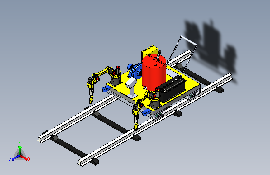 轨道螺栓喷涂机器人