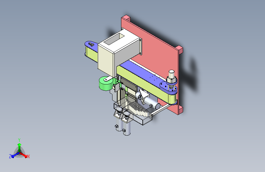 碱性电池包装机械推送结构